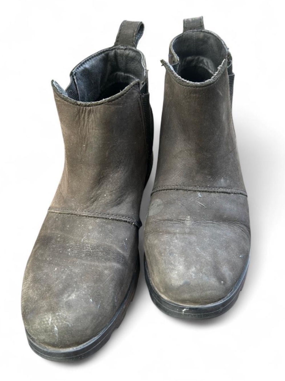 Sorel Women's Slip-On Ankle Booties in Charcoal Gray